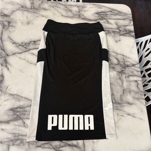 Puma Black and White Athletic Pencil Skirt